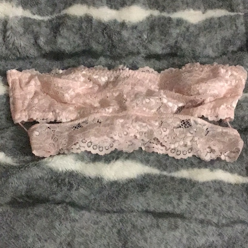 Free People lace bandeau has cut out sides & back